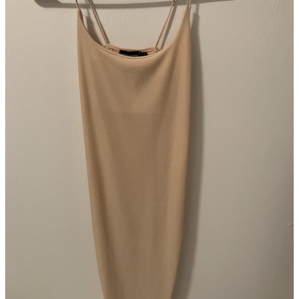 Ribbed Bandage Midi Dress